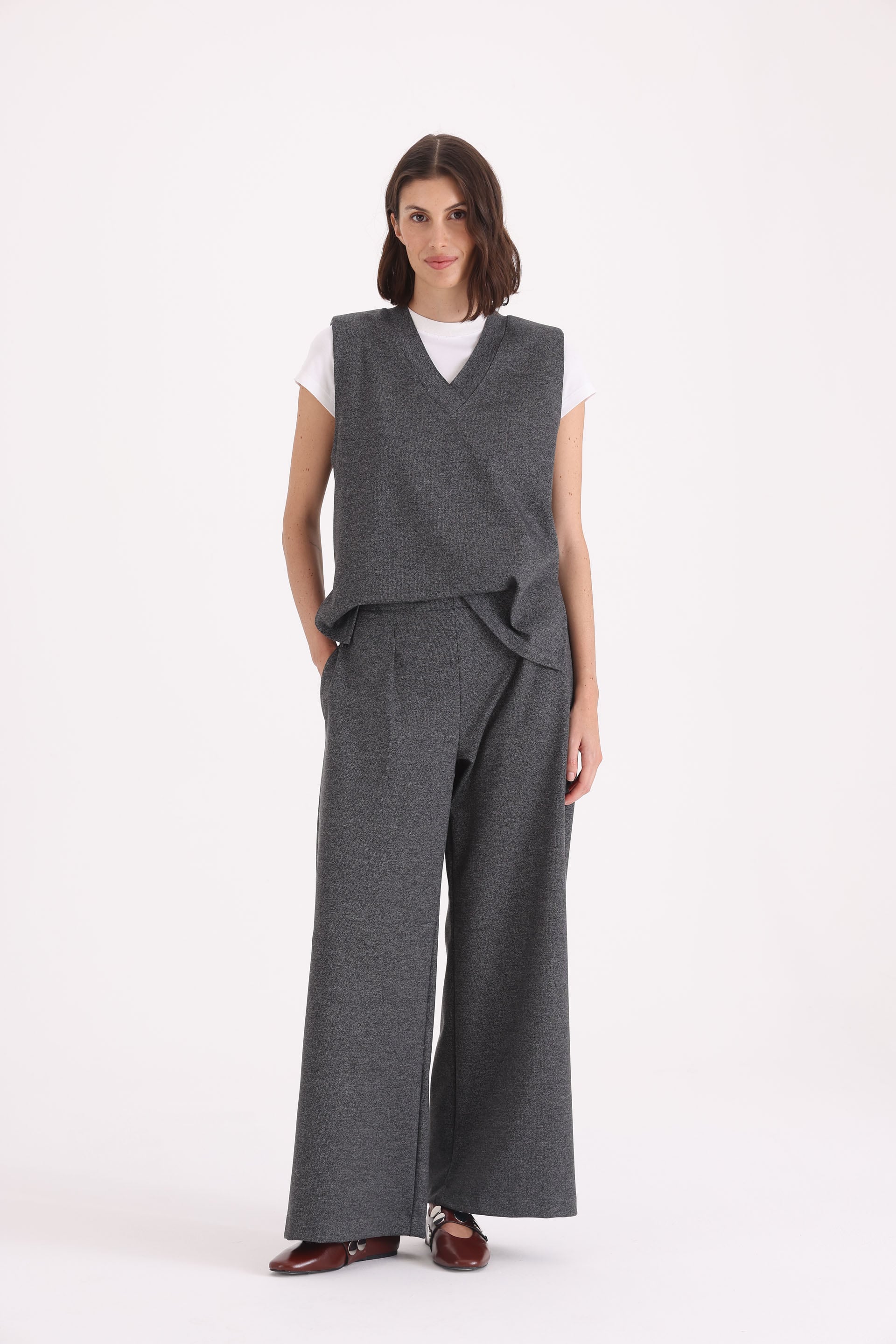 JOGGER WIDE LEG TEJIDO