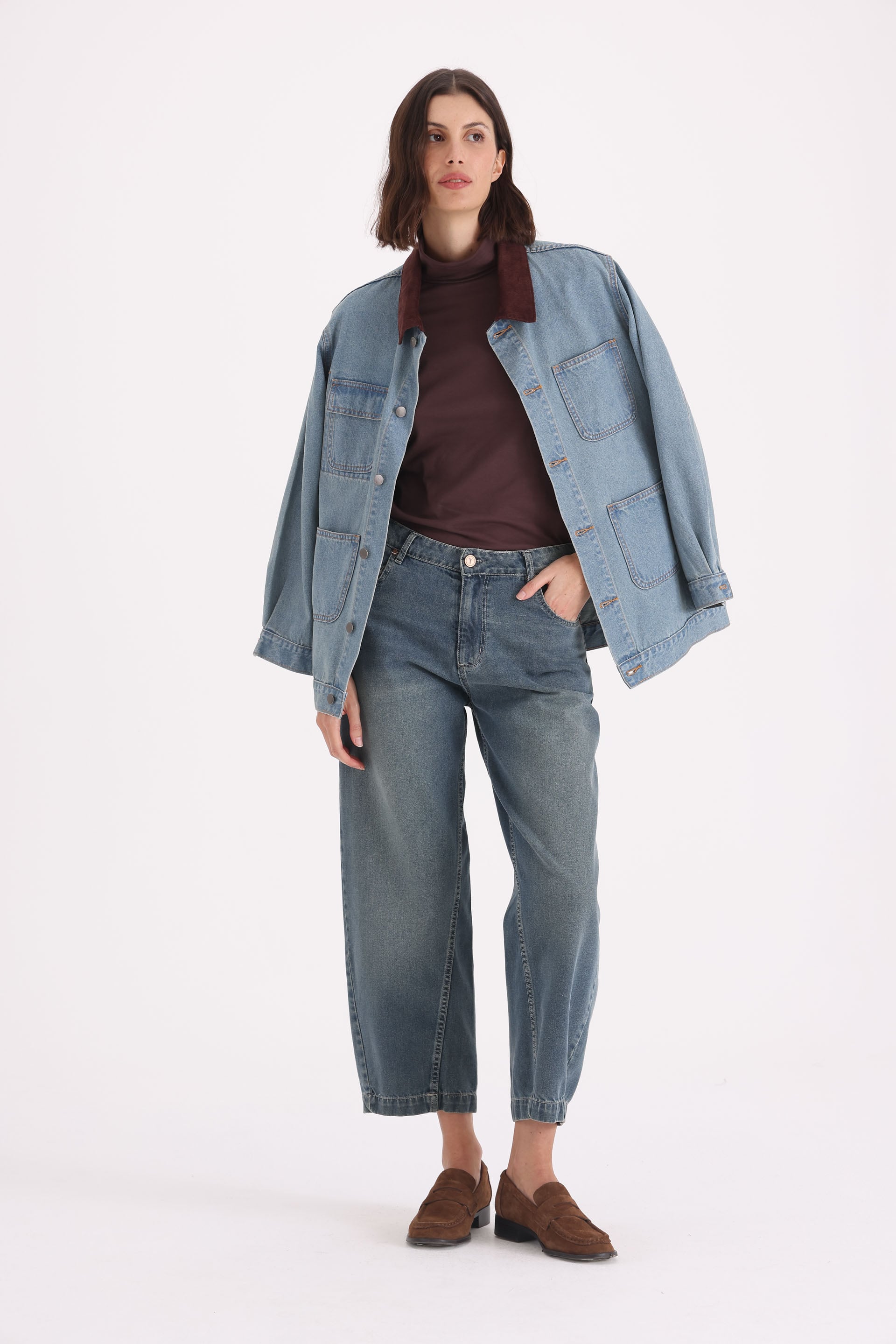 Y011 BAGGY T.MEDIO AZUL