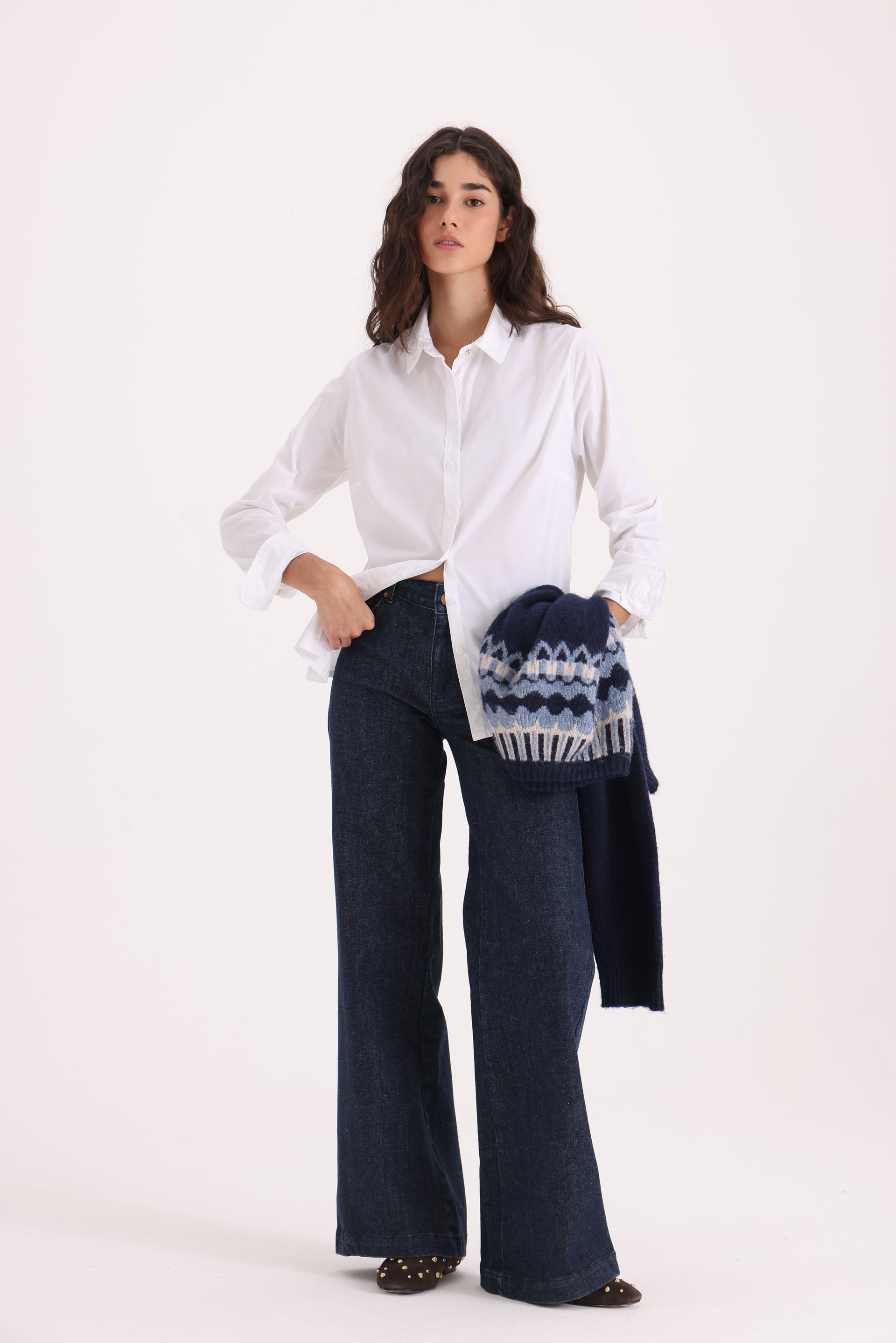  WIDE LEG T.ALTO TAILORED BLUE